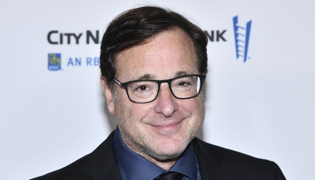 Bob Saget, seen here in a June 19, 2021, file photo from the 20th Tribeca Festival in New York, was found dead Jan. 9, 2022. The cause and manner of his death are still under investigation. (Photo by Charles Sykes/Invision/AP)