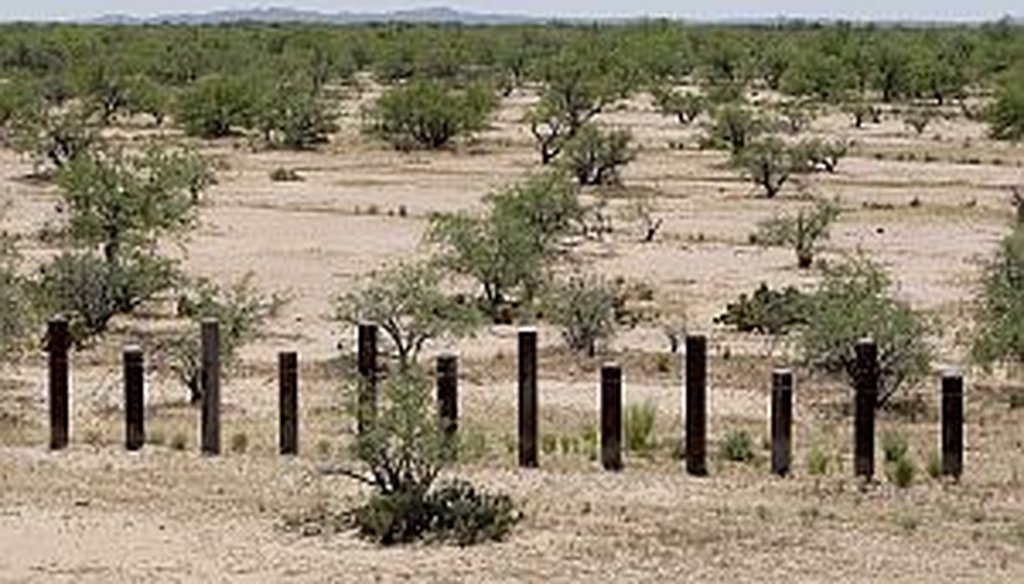 Sections of the fence on the Mexico border, like this one near San Miguel, Ariz., are designed primarily to stop vehicles.