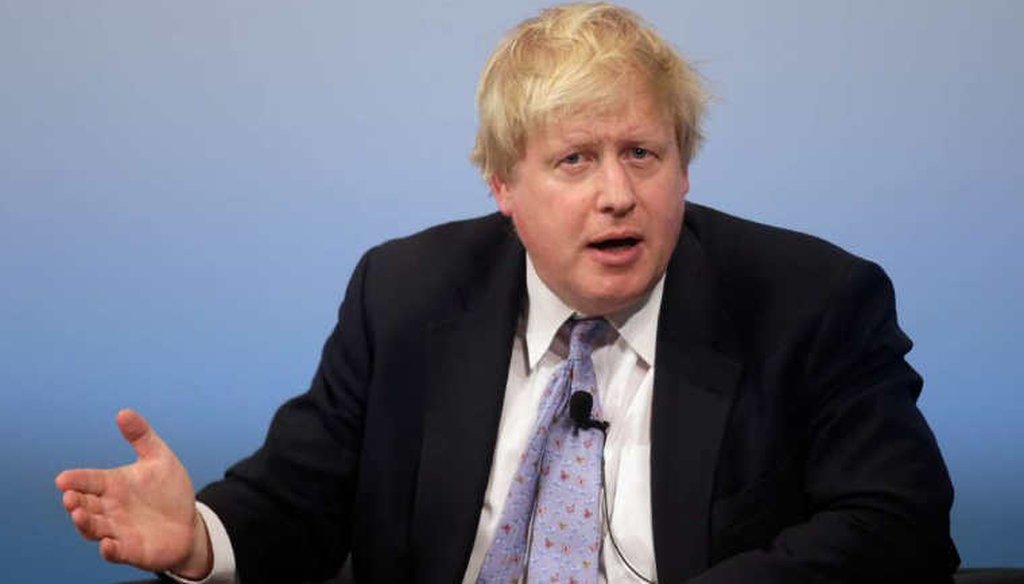 British Foreign Secretary Boris Johnson emphasizes a point during a panel at the Munich Security Conference on Feb. 17, 2017. (Getty Images)