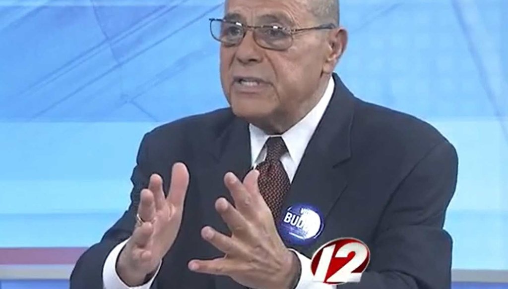 Vincent "Buddy" Cianci during his appearance on "Newsmakers." (Courtesy WPRI-TV)
