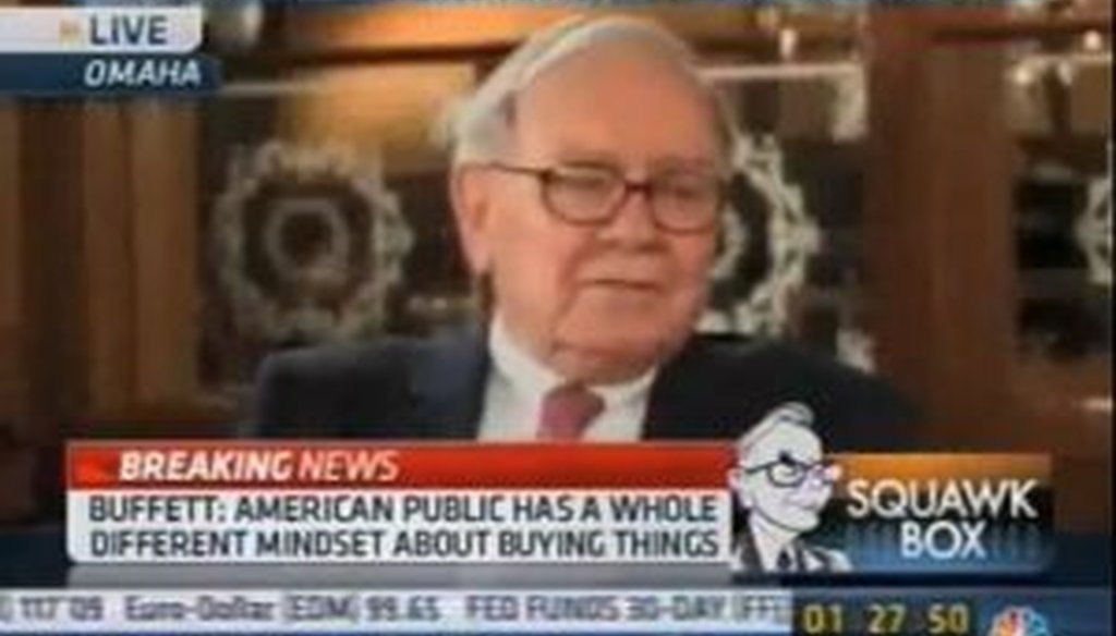 In a CNBC interview in 2010, investor Warren Buffett offered skepticism about the bill that ultimately became Obamacare. Some bloggers suggested his comments were recent.