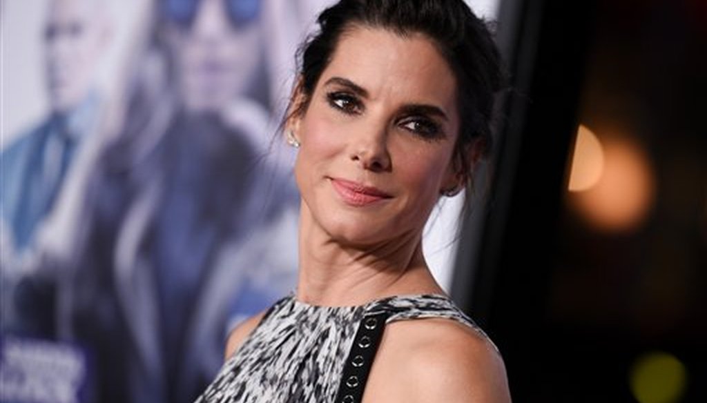 Actress Sandra Bullock arrives at the LA Premiere of "Our Brand is Crisis" held at the TCL Chinese Theatre on Monday Oct. 26, 2015, in Los Angeles. (AP)