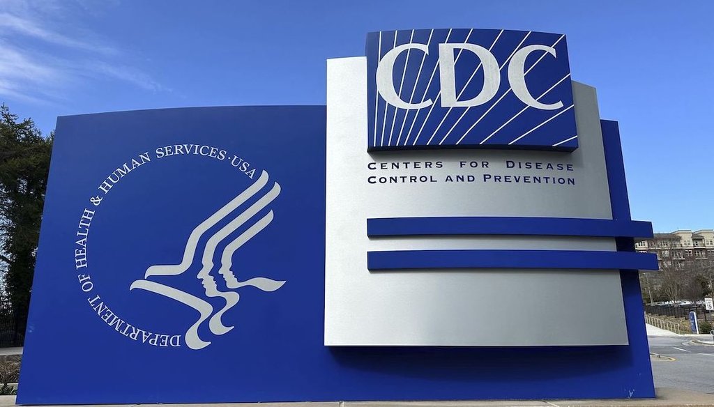 A sign stands at an entrance to the main campus of the Center for Disease Control and Prevention in Atlanta, Georgia, Feb. 14, 2025. (AP)