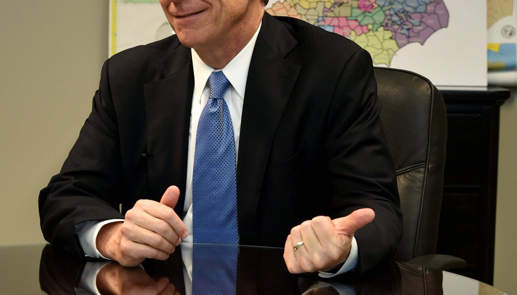 Roy Cooper sat down with newspaper editors during the campaign for governor to talk about his ideas for North Carolina. News & Observer photo.