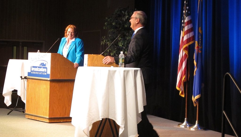 In the final debate for U.S. Senate in North Dakota, incumbent Heidi Heitkamp accused U.S. Rep. Kevin Cramer of taking away coverage for pre-existing conditions.