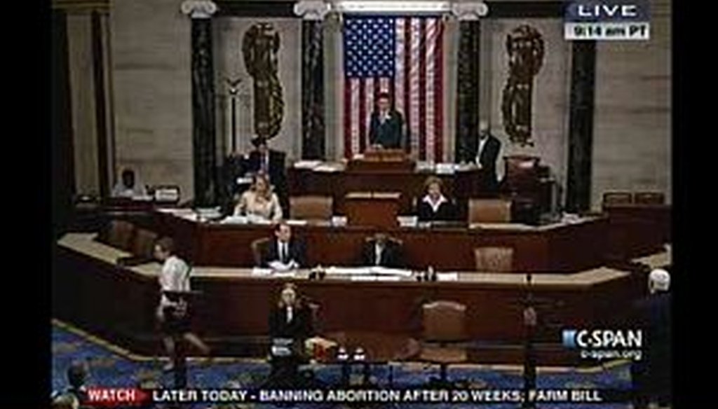 The U.S. House of Representatives begins debate on a bill limiting abortion.