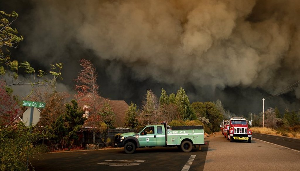 The Camp Fire rages through Paradise, Calif., on Thursday, Nov. 8, 2018. Noah Berger / AP Photo