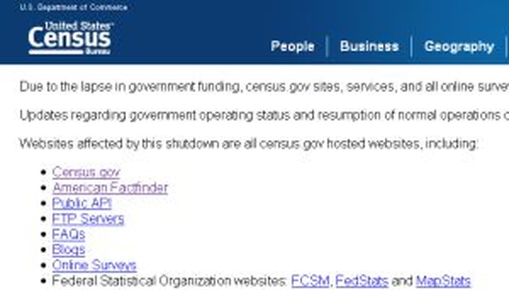 The Census Bureau's website, a trove of demographic data for researchers, has gone entirely offline due to the shutdown.