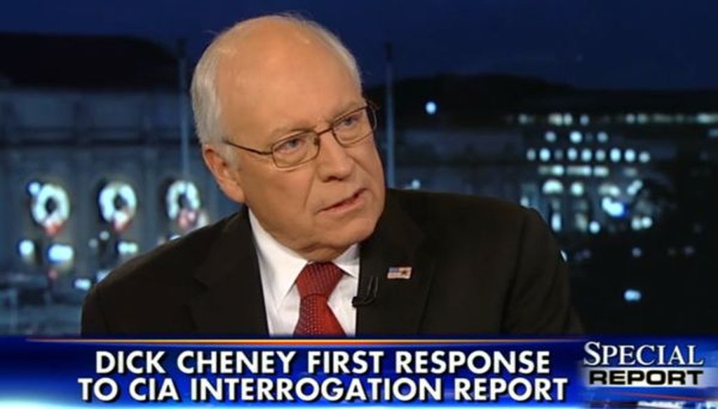 Former Vice President Dick Cheney criticized a Senate committee report on the CIA's post-9/11 interrogation tactics during an appearance on Fox News.