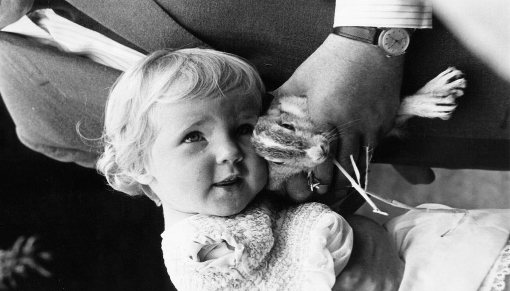 A baby in England who was born with disabilities due to the drug thalidomide, July 24, 1963 (AP).