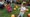 Children at Cathy Lee Development Childcare Center in Knightdale, NC, participate in a pumpkin patch. Photo by The News & Observer.