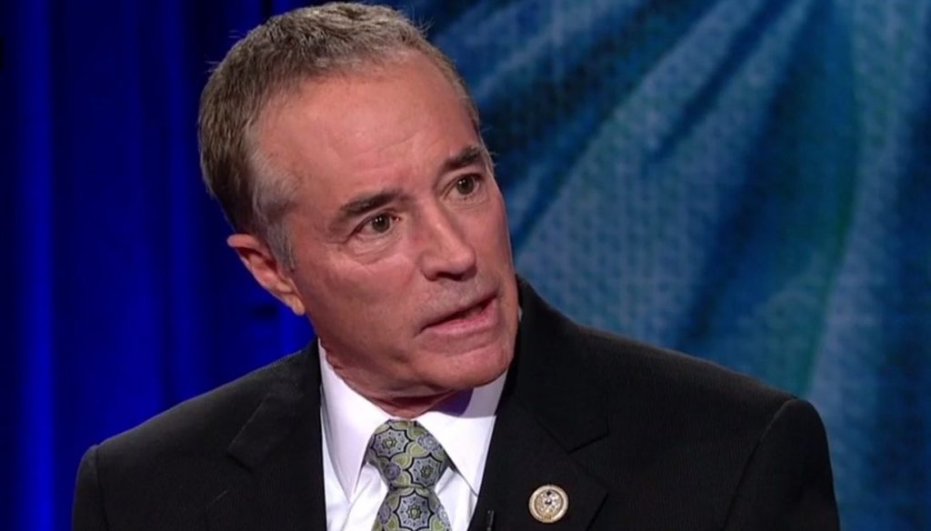 Rep. Chris Collins, R-Clarence, speaks during a CNN town hall on March 16, 2017. 