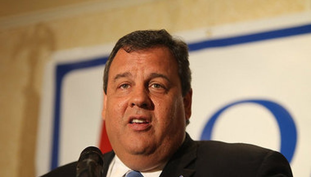 Gov. Chris Christie spoke last week to the Michigan delegation during the Republican National Convention.