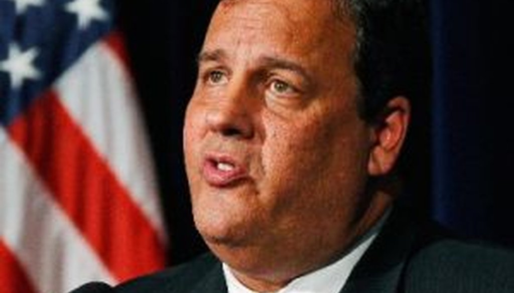 The job creation record of New Jersey's governor, Republican Chris Christie, was put under a microscope on the Oct. 2, 2011, edition of CBS's "Face the Nation."