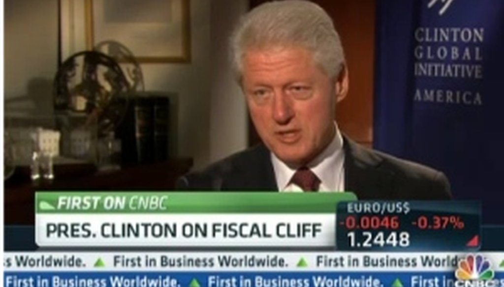 Former President Bill Clinton was interviewed on CNBC