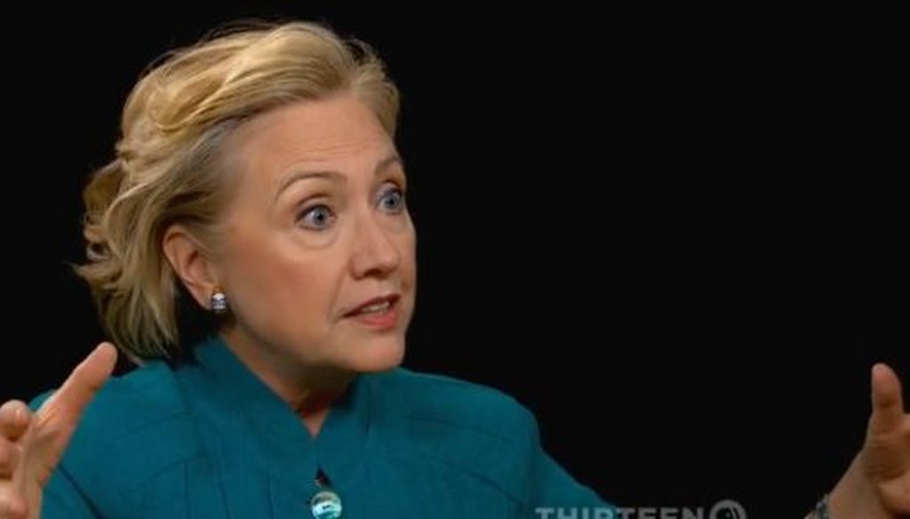 Former Secretary of State Hillary Clinton made a striking comparison between presidents Bill Clinton and Ronald Reagan in a recent interview with PBS' Charlie Rose. We took a closer look.