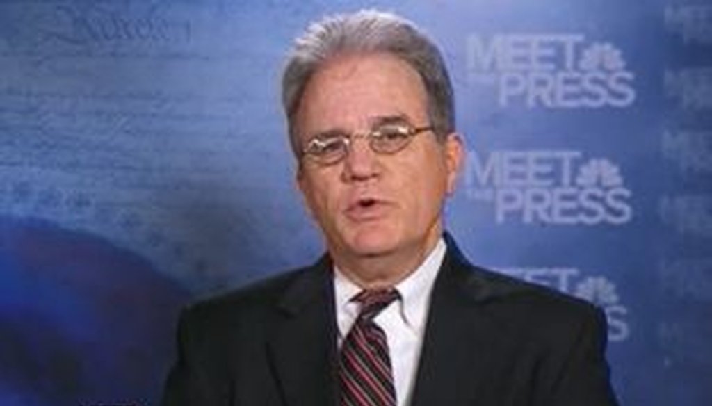 On "Meet the Press," Sen. Tom Coburn, R-Okla., said that the size of government had doubled in 10 years. Is he right?