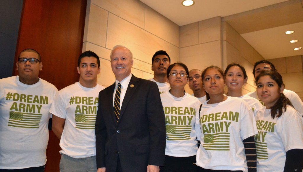 Rep. Mike Coffman stands with the Dream Army in 2013 - Coffman Staff Photo