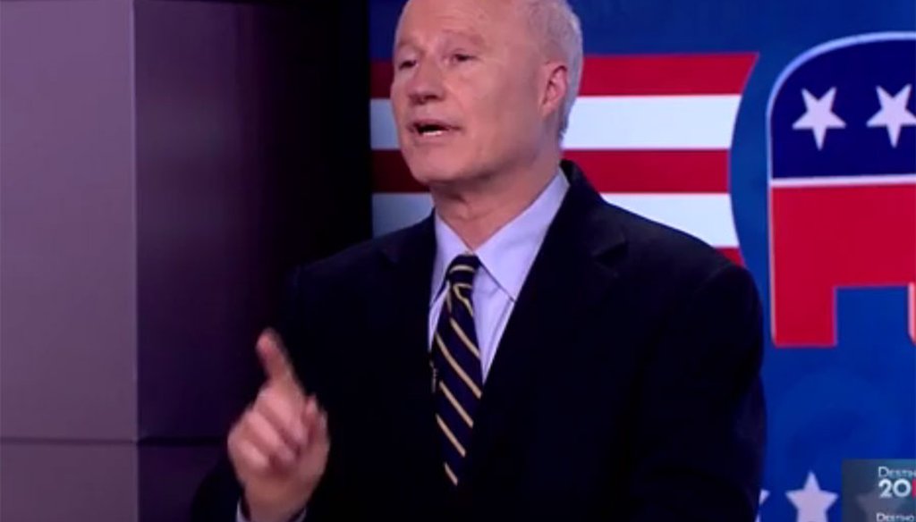 Mike Coffman speaks Spanish in a Univision debate on Oct. 4, 2016