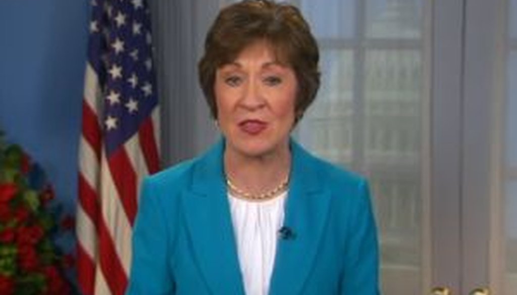 Sen. Susan Collins, R-Maine, said that most jobs created this year have been part-time positions. Is she correct?