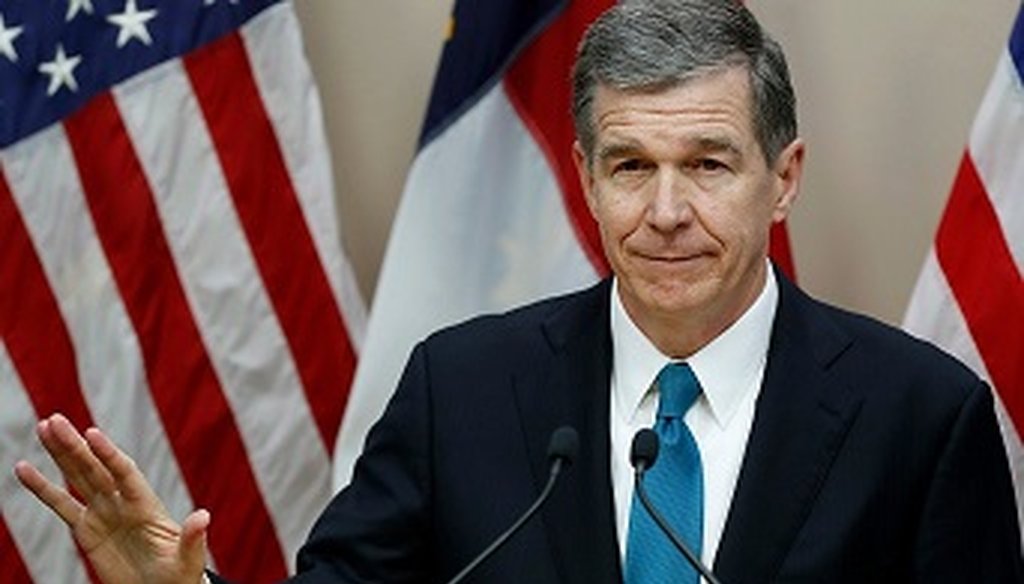 On Dec. 26, 2018, Roy Cooper said a bill passed by the GOP-controlled legislature “makes it harder to prosecute people and groups that violate campaign finance laws.”
