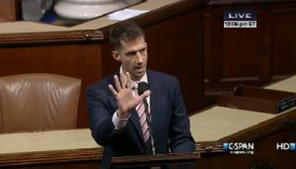 Rep. Tom Cotton, R-Ark., charged in a House floor speech that President Barack Obama has a poor record on preventing terrorism. Cotton used hand signals to emphasize his claim that five terrorists "reached their targets" under Obama...