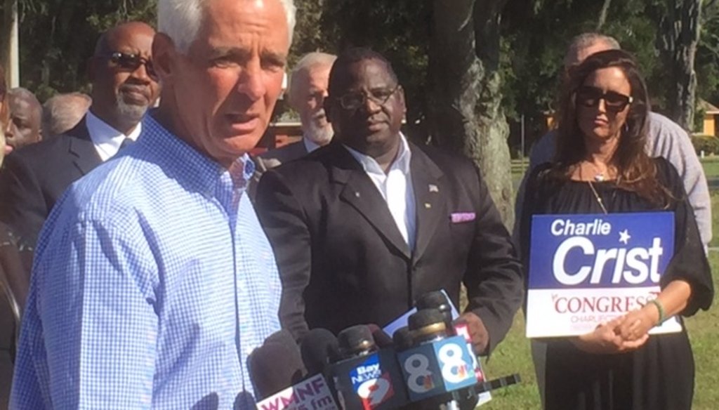 Former Gov. Charlie Crist announced he will run for Congress on Oct. 20, 2015. (Tampa Bay Times)