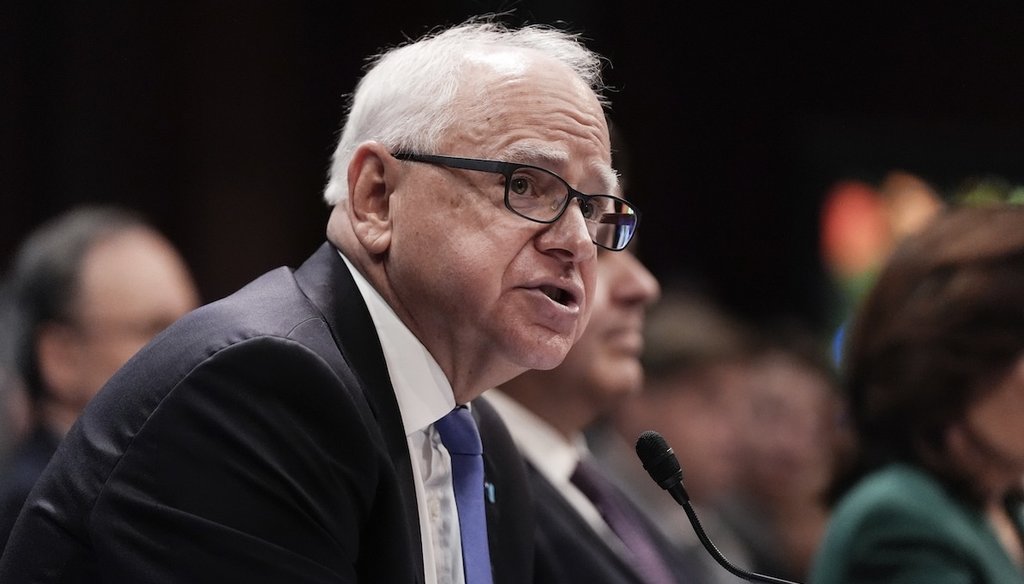 Minnesota Gov. Tim Walz speaks during a House Committee on Oversight and Government Reform hearing, June 12, 2025, at the U.S. Capitol in Washington. (AP)