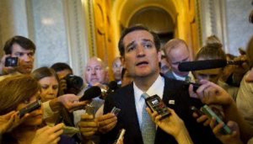 Sen. Ted Cruz, R-Texas, has been the leading lawmaker in favor of using leverage on spending bills to force defunding or delays on Obamacare.