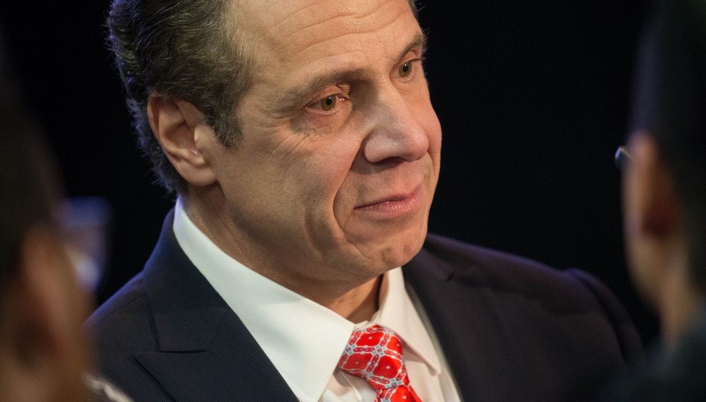 Gov. Andrew Cuomo claimed that he received more Democratic primary votes than his predecessors