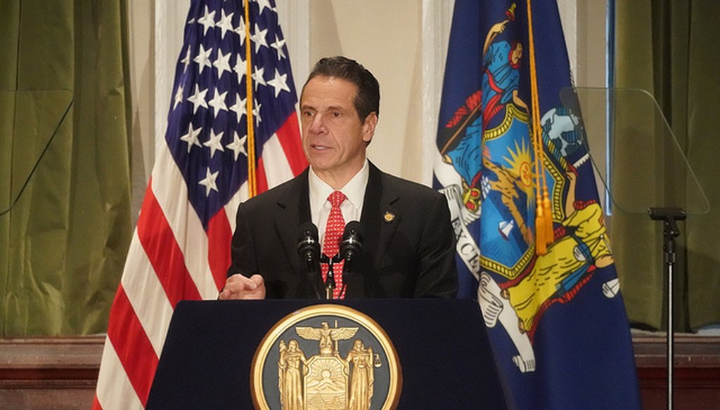 Gov. Andrew Cuomo delivered a speech outlining his "2019 Justice Agenda" on Dec. 17, 2018, in New York City.