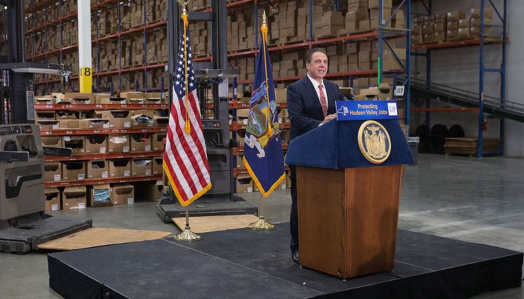 Gov. Cuomo delivers remarks at an event in Fishkill, NY on Nov. 16, 2016