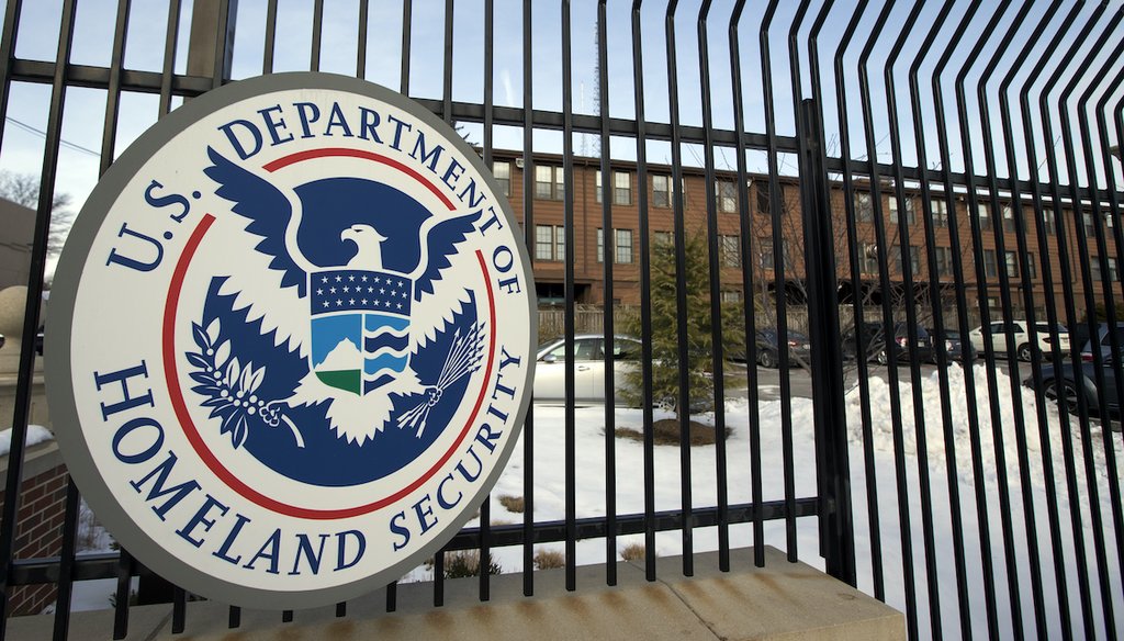 The Department of Homeland Security on Aug. 13, 2021, issued a bulletin that warned of a "current heightened threat environment across the United States." One popular social media post twisted its meaning into a false claim. (AP)