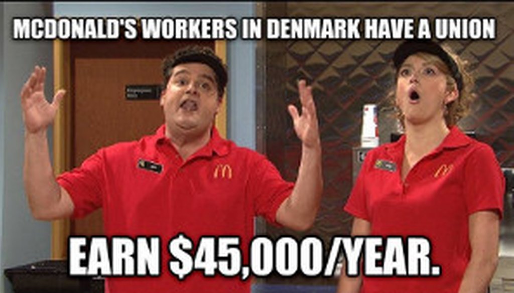 The advocacy group The Other 98% posted this image as part of its campaign to raise wages for fast food workers.