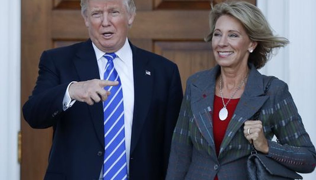 President Donald Trump has picked Betsy DeVos to be his education secretary. She has drawn criticism for her support of choice schools and has been accused of backing groups that are anti-gay. (USA Today)