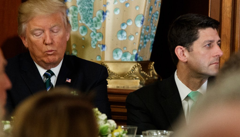 President Donald Trump (left) and House Speaker Paul Ryan have had their differences. (Associated Press)