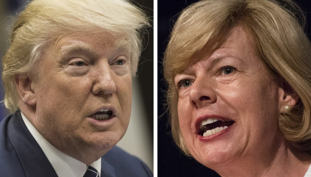 The Republican bill to replace Obamacare, supported by President Donald Trump, contains a provision that would be a financial boon to multimillionaire health care executives, says U.S. Sen. Tammy Baldwin, D-Wis.
