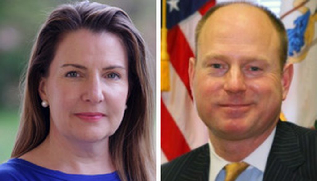 State Senate candidate Siobhan Dunnavant, left, pulled the TV ad after complaints from rival Bill Janis.