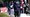 Early voters line up to cast their ballots at the South Regional Library polling location in Durham, N.C., Thursday, Oct. 15, 2020. (AP)