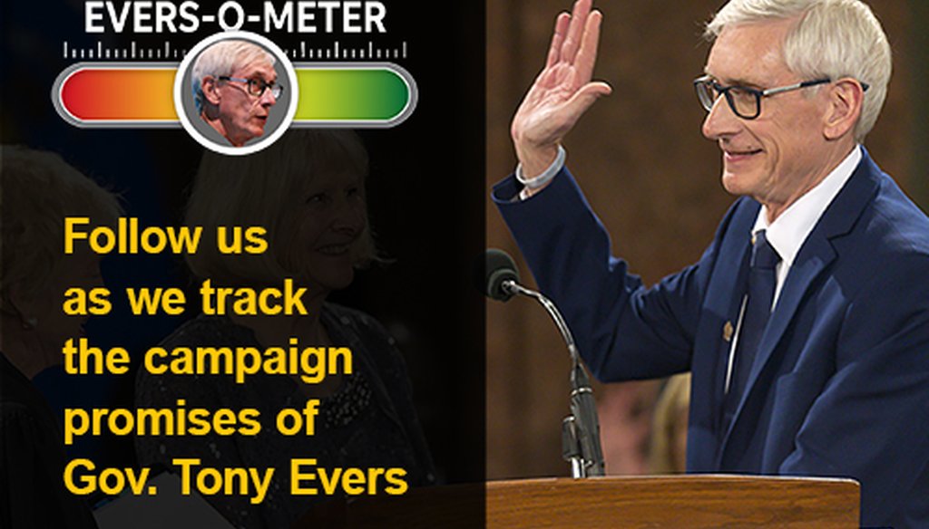 Tony Evers was sworn in as Wisconsin governor Jan. 7, 2019.