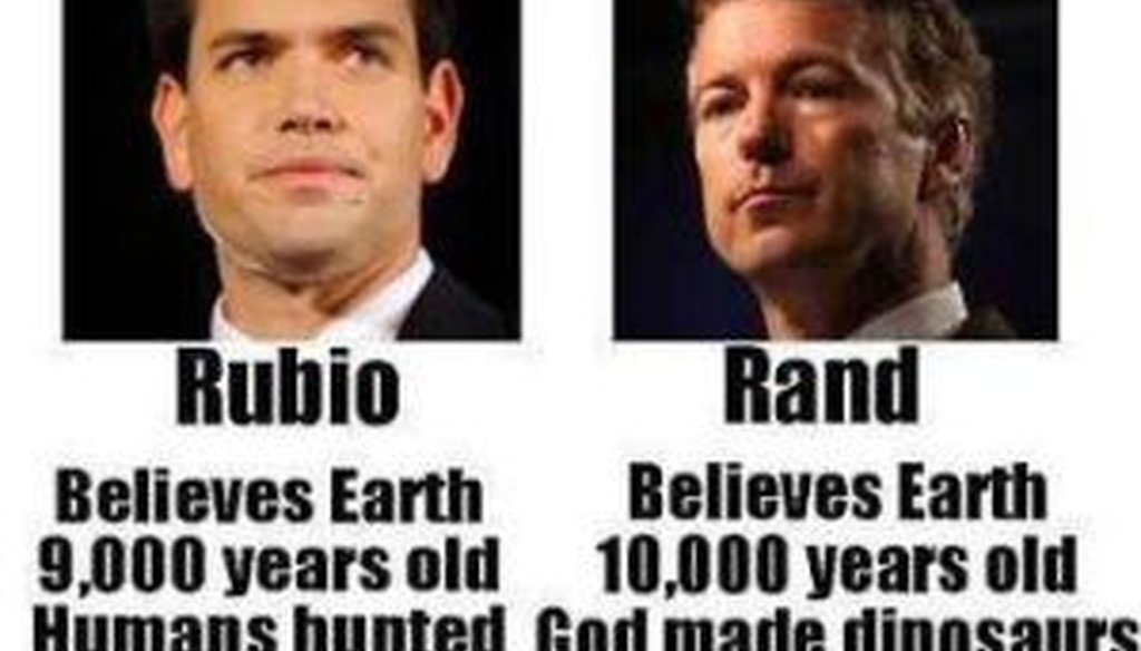 A Facebook post from "Being Liberal" attacked Sens. Marco Rubio and Rand Paul. 