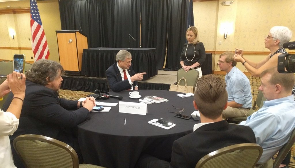 New York State Republican Chairman Ed Cox claimed New York has “the biggest outmigration of citizens of any state.” (Photo: Dan Clark/Buffalo News)