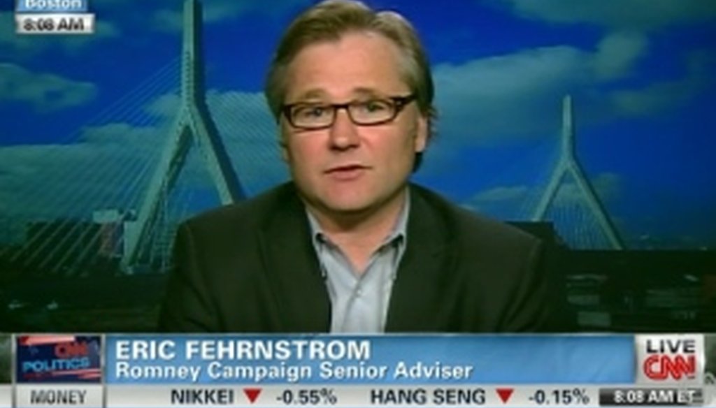 Romney aide Eric Ferhnstrom made the controversial comment on CNN's Starting Point with Soledad O'Brien.