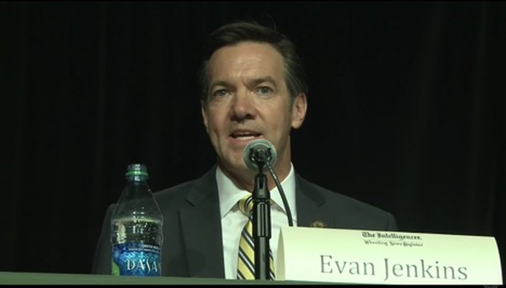 Rep. Evan Jenkins, R-W.Va., was one of several U.S. Senate primary candidates who appeared at a Republican debate on April 23, 2018.