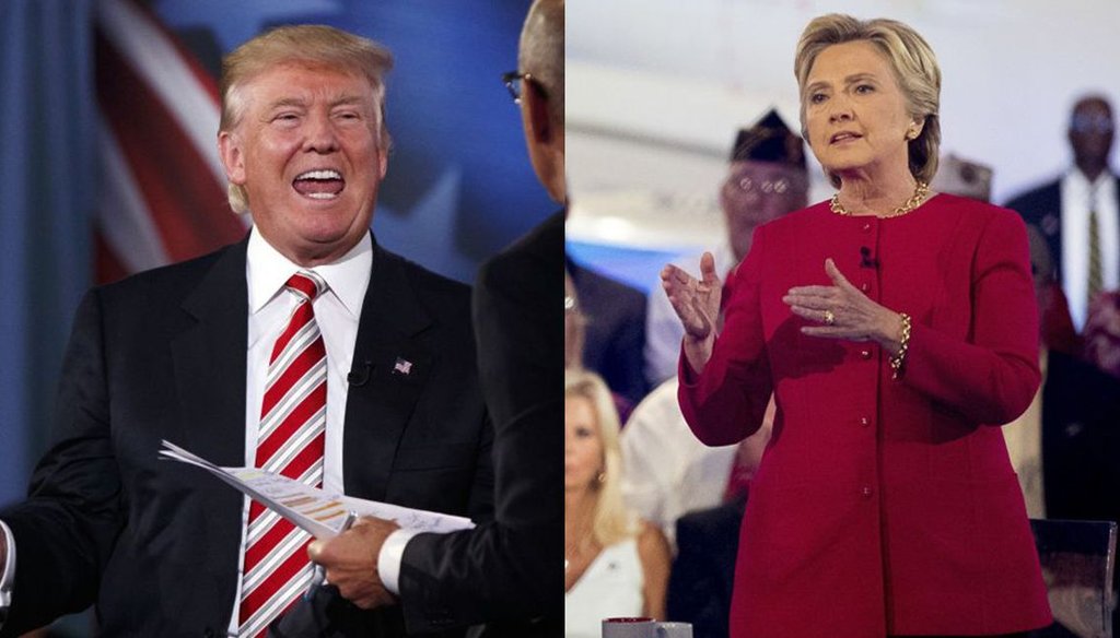 Hillary Clinton and Donald Trump answered questions about national security at the Commander-in-Chief forum. (New York Times)