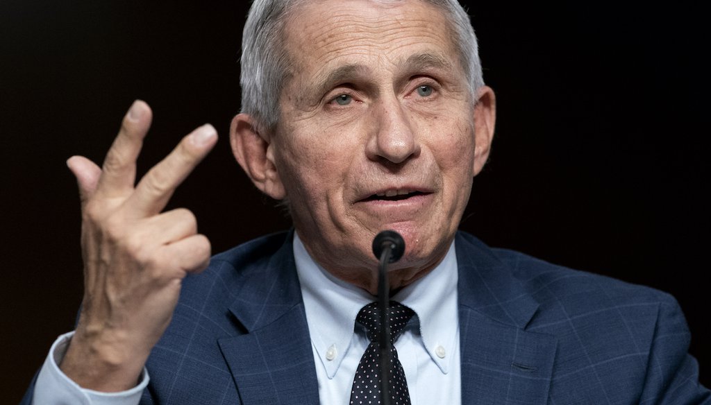 Dr. Anthony Fauci, director of the National Institute of Allergy and Infectious Diseases and chief medical adviser to the president, testifies before a Senate Health, Education, Labor, and Pensions Committee hearing, Tuesday, Jan. 11, 2022. (AP)