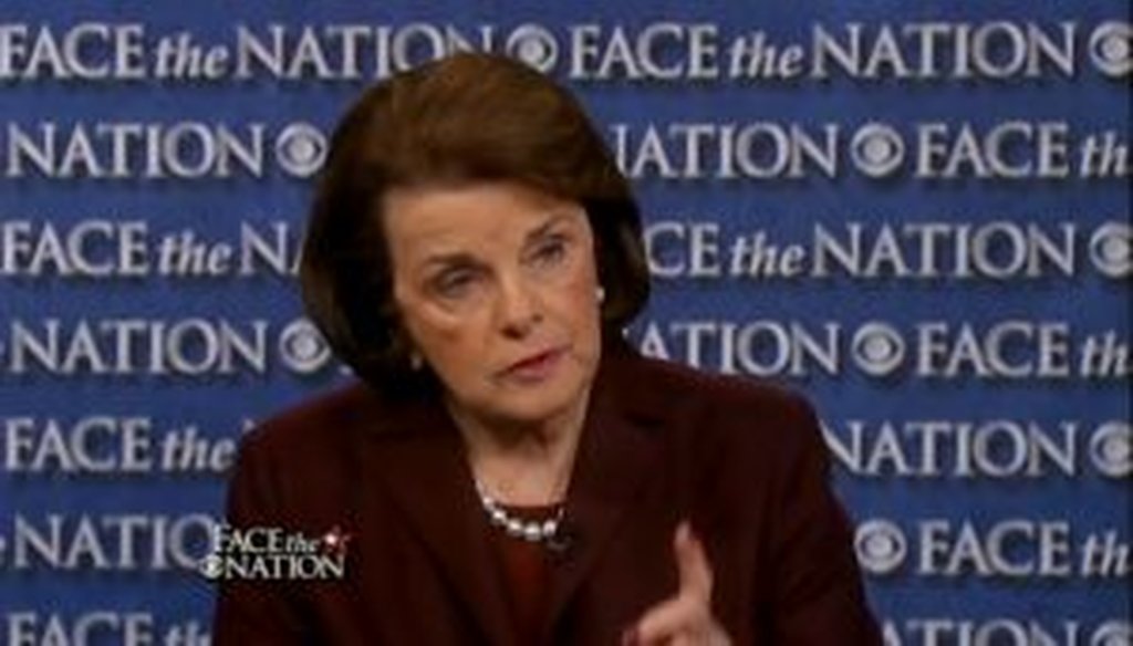 Sen. Diane Feinstein appeared to CBS' "Face the Nation" and promoted her bill to revive an assault-weapons ban.