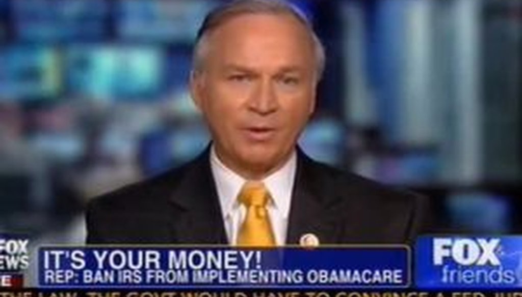 Rep. Randy Forbes, R-Va., recently appeared on Fox News to discuss the Internal Revenue Service. We checked one of his claims.