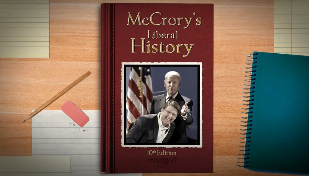 Screenshot of the television ad produced by School Freedom Fund that attacks U.S. Senate candidate Pat McCrory.