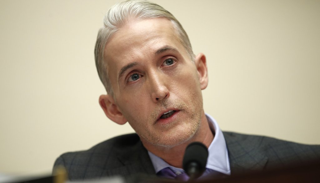 Rep. Trey Gowdy, R-S.C., speaks during a House Judiciary hearing on Capitol Hill in Washington on Dec. 7, 2017.